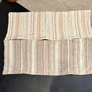 Garnet Hill Textured Beige and Cream pillow covers